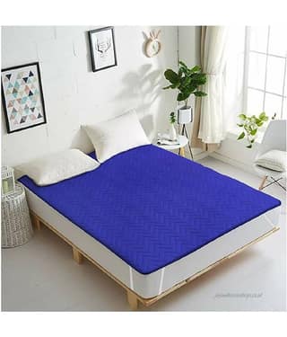 HomeStore-YEP Blue Quilted Mattress Protector