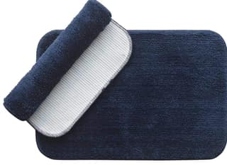 HK TechLoom Premium Microfiber Anti Skid Door Mat Set of 2-40" x 60" (Blue)