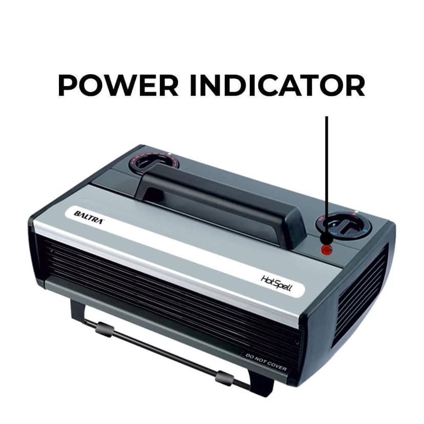 Baltra Hot Spell BTH123 2000-Watt Fan Heater With ISI Mark (Gray) view 2