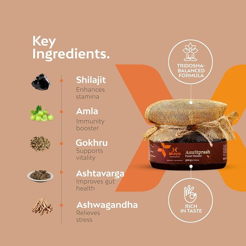 Akayu Amritprash for Energy, Stamina & Sleep view 2