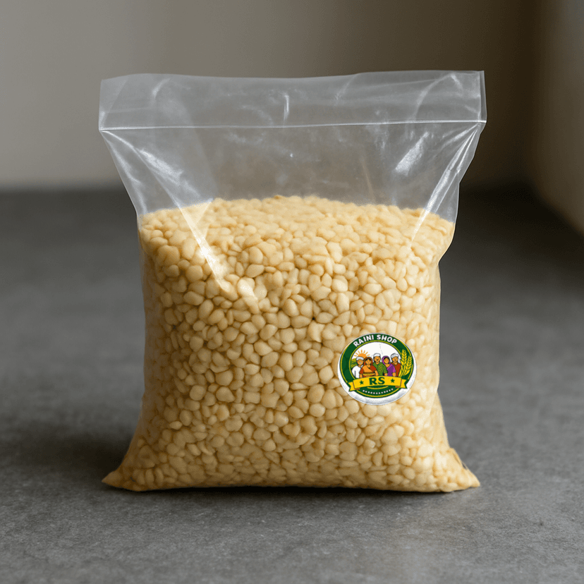 Rajni Shop's urad dal (split black gram)