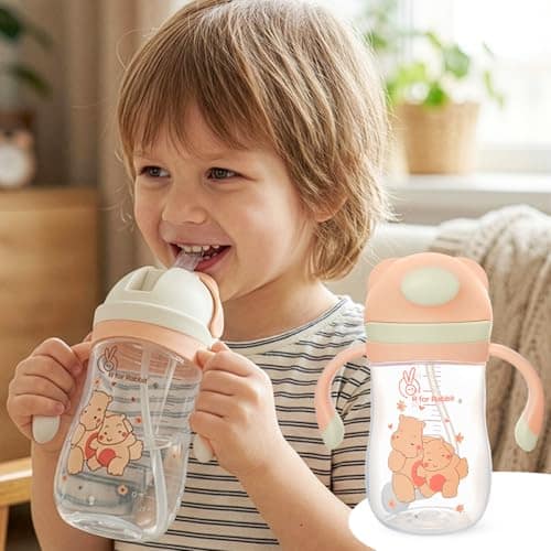 R for Rabbit Premium Hippo Straw Sipper Bottle |10 fl oz | Anti Spill Sippy Cup with Soft Silicone Straw BPA Free & Non-Toxic for Kids of 12 Months -(300 ml Yellow) R for Rabbit Premium Hippo Straw Sipper Bottle |10 fl oz | Anti Spill Sippy Cup with Soft view 2