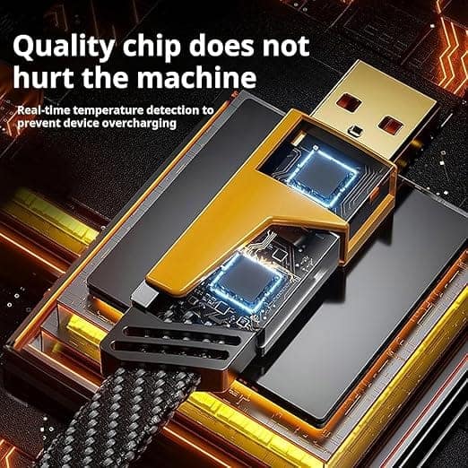 MuscleGrid 4-in-1 Metal Alloy Charging Cable view 2