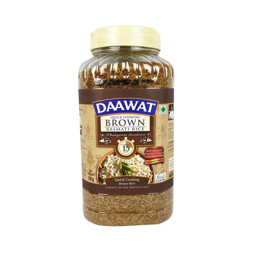 Daawat Brown Basmati Rice Rice Jar 1kg
