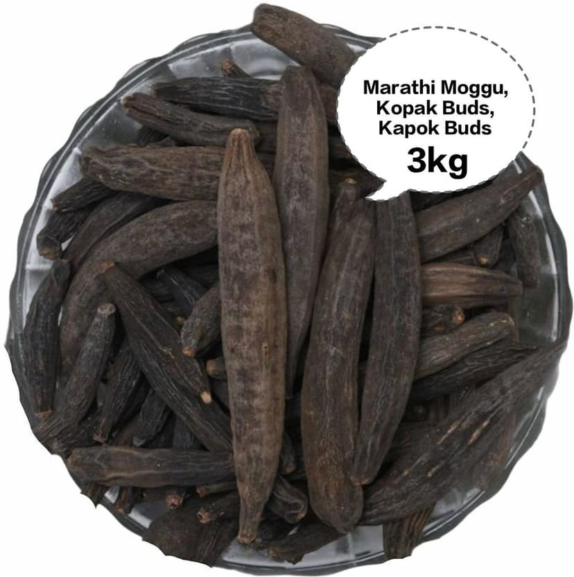 Marathi Moggu, Kopak Buds, Kapok Buds, Moggu Spice, Marathi Moggu Whole 3kg