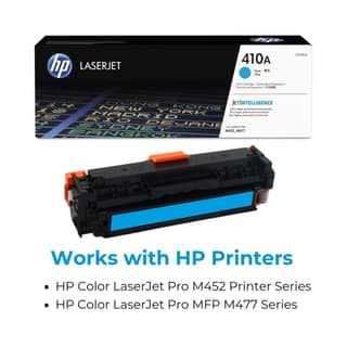 HP 410A Cyan Original LaserJet Toner Cartridge (CF411A)
