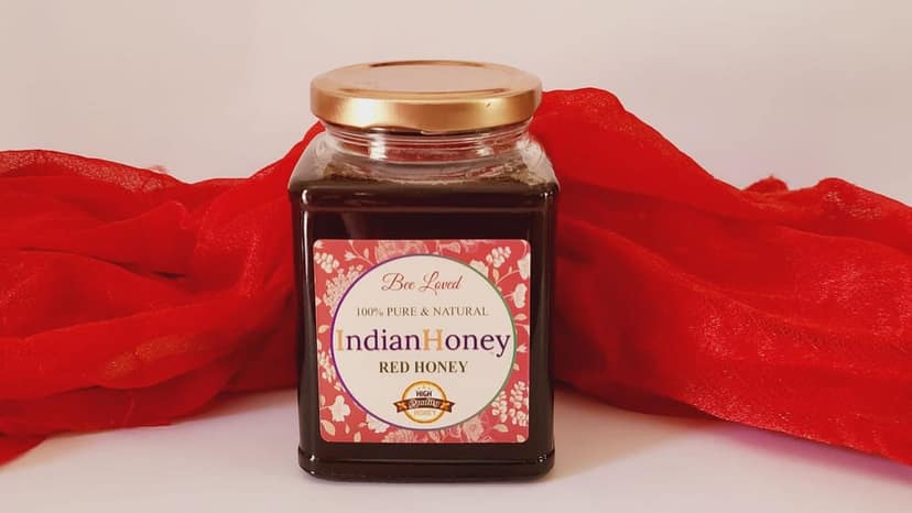 IndianHoney Red Honey � 100% Natural & Unprocessed | Sourced from Indian Forests | Rich in Antioxidants | No Added Sugar view 2