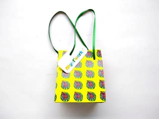 Yellow Mor Pankh Gift Bags - Small