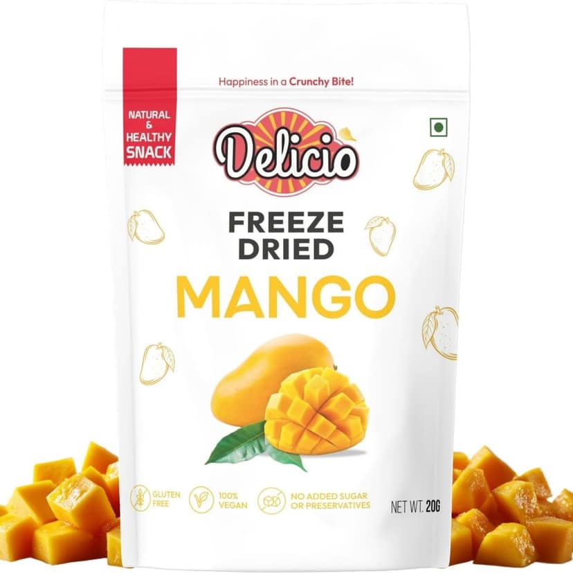 DELICIO Freeze Dried Mango Cubes (20g) view 2