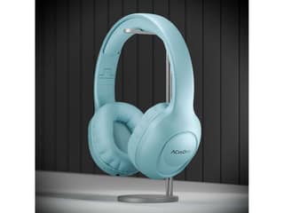 ACwO Twister 313, AI-ENC, Dual Device Connectivity, Dual EQ Modes, 40mm Bass BoomX Drivers, 50 Hours Playtime, 45ms Low Latency, IPX5 Voice Assistant - Pastel-Blue