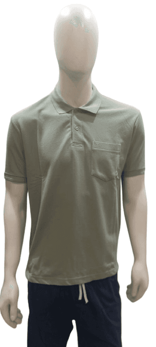 Men's Premium Cotton Polo T-Shirt – Solid Olive Green | Classic Fit | Casual & Semi-Formal Wear