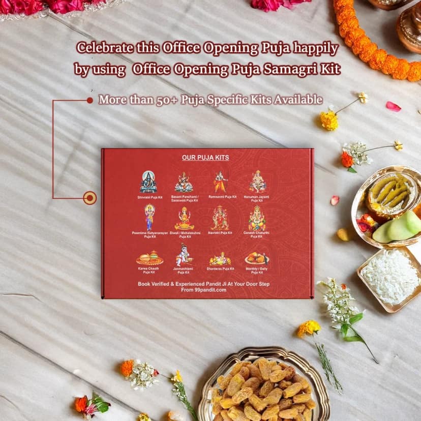Premium Office Opening Puja Kit 32 Items view 2