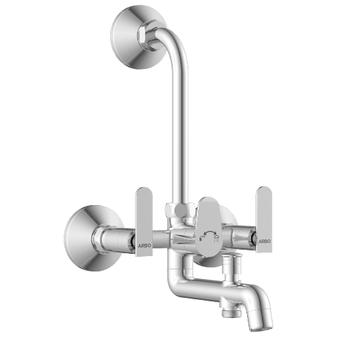 IX-2822 Wall Mixer 3 In 1 With Connecting Legs With Wall Flange view 2