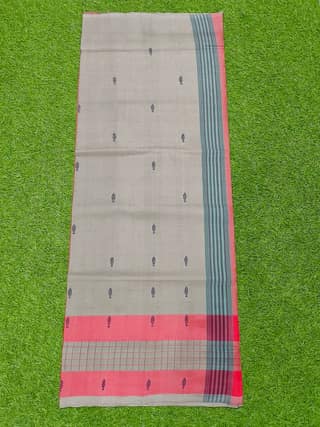 MORI HANDLOOM COTTON FISH BUTTA SAREE