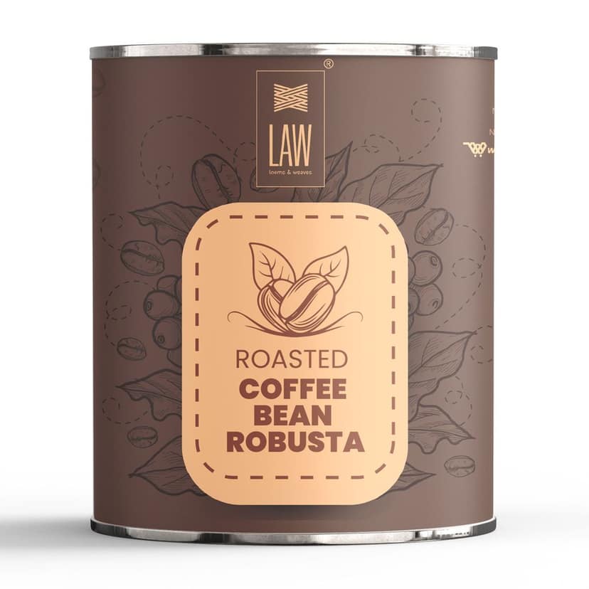 Freshly Roasted Robusta Coffee Bean Whole (Organically Grown, Single Origin, Medium Dark Roast) – 250 gm view 2