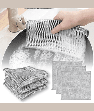 Tisyaa Non-Scratch Wire Dishcloth for Washing Scrubber ( Set of 5 )
