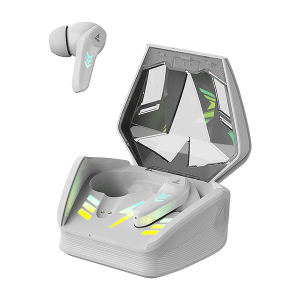 boAt Airdopes 190 | Wireless Earbuds with 40 Hours of Playtime, Beast Mode, RGB Lights Featuring ENx™ tech Grey