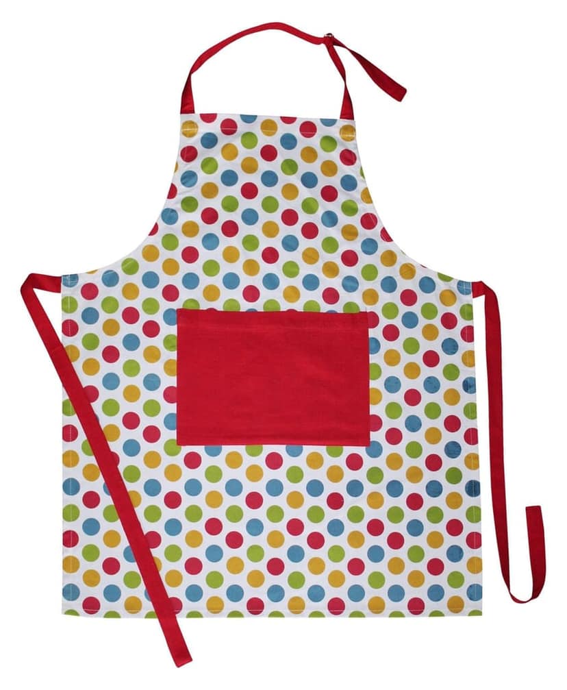 AIRWILL, 100% Cotton Designer Printed Aprons, Sized 65cm in Width & 80cm in Length with 1 Center Pocket, Adjustable Buckle on Top and 2 Long Ties on Both 2 Sides. Pack of 1 piece view 2