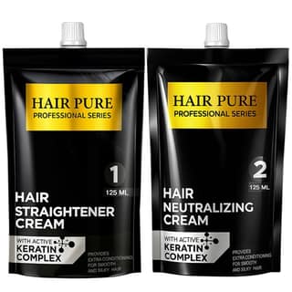 Straightener Cream 125ml - Keratin Based Hair Straightening Cream For Smooth, Silky & Frizz Free Hair