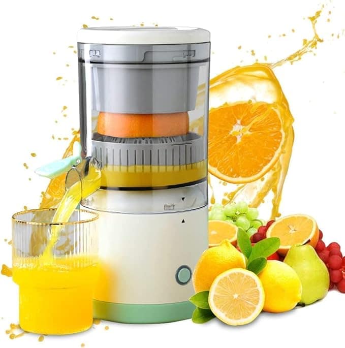 Electric USB Rechargeable Citrus Orange Juice Maker – Portable (𝟏𝟓 𝐘𝐞𝐚𝐫𝐬 𝐖𝐚𝐫𝐫𝐚𝐧𝐭𝐲)