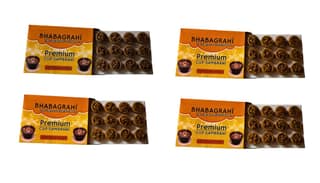 Bhabagrahi Premium Sambrani Cups | Pure Guggul, Loban & Cow Dung Mix | Puja & Meditation Aroma with Burning Plate (48 Cups, Set of 4 Boxes)