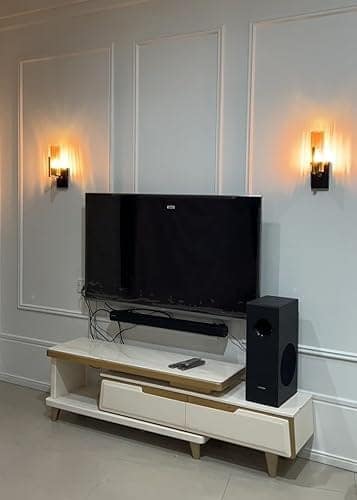 Golden Wall Lights for Home Decoration, Wall Lamps for Bedroom, Up or Down Bedside Wall Lights Pack of 1 view 2