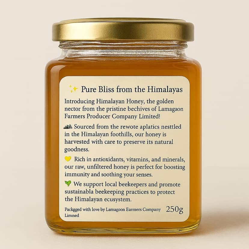 100% Pure Honey by Lamagaon Farmers Producer Company - 250g view 2