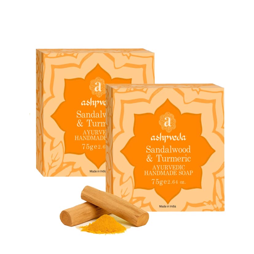 ashpveda Sandalwood & Turmeric Bathing Soap