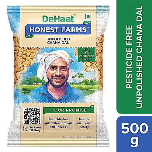 Dehaat Honest Farms Unpolished Chana Dal 500GM
