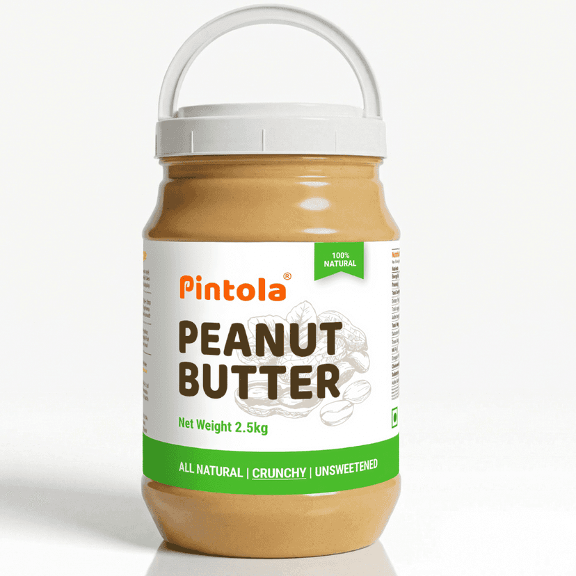Pintola All Natural Peanut Butter | Rich in Fiber, 30g Protein | Non GMO, Naturally Gluten Free, Cholesterol Free | Unsweetened, Crunchy Pintola All Natural Peanut Butter | Rich in Fiber, 30g Protein | Non GMO, Naturally Gluten Free, Cholesterol Free | U view 2