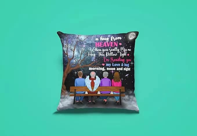 Arni Arts Hug This Family Cushion Cover 16x16 Inch