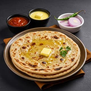 Butter Parantha 2 Pcs