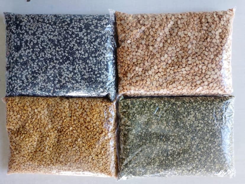 Gift Pack of 4 (Black gram,green gram,Tur dal,Bengal gram) view 2