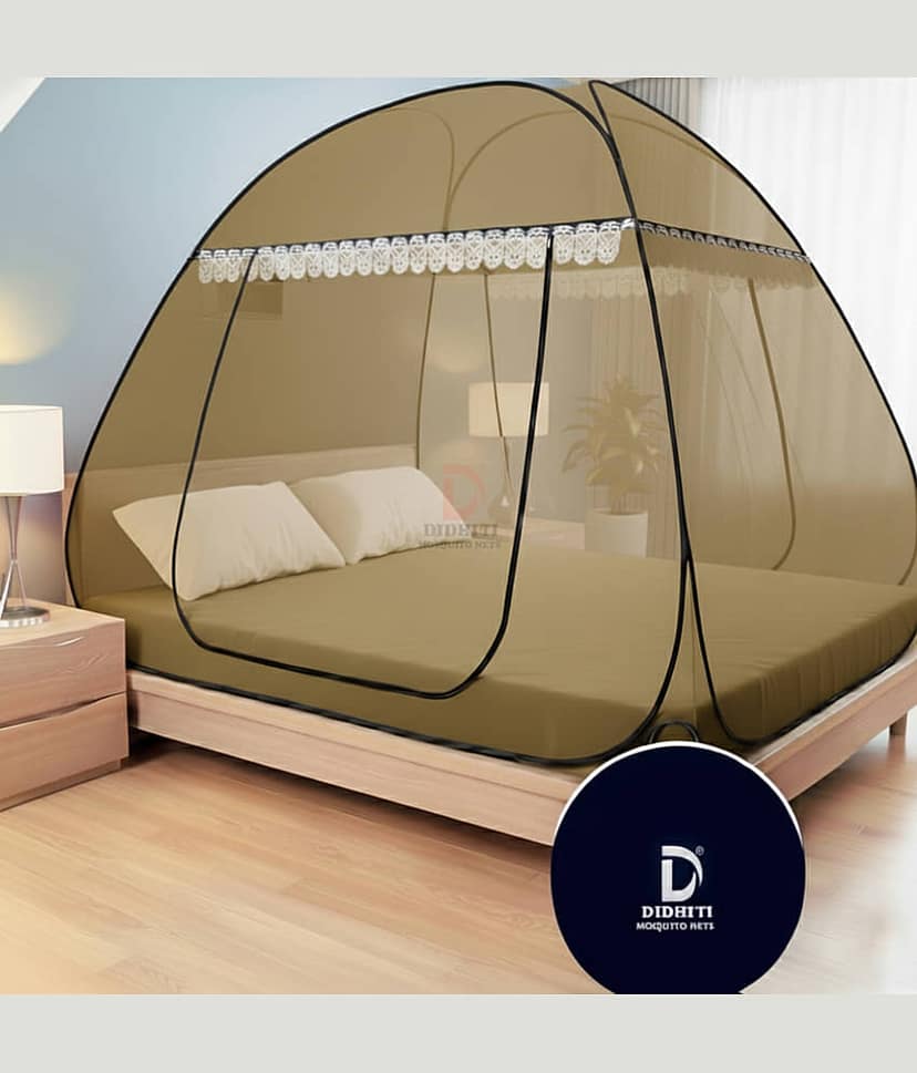 didhiti - White Polycotton Foldable Mosquito Net ( Pack of 1 )