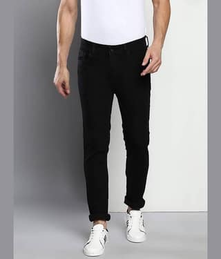 Dennis Lingo Slim Fit Solid Men's Jeans - Black ( Pack of 1 )