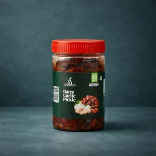 Dates Garlic pickle - 400 gm - One plastic jar