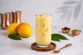 Alphonso mango milkshake