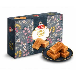 Lal Sweets Milk Cake - 400g (With Rakhi Gift)