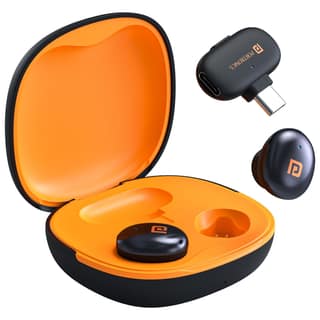 Portronics Vlogmate Neo, AI Noise Reduction Wireless Microphone - Black & Orange