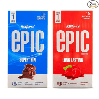 Manforce Epic Pleasure and Hot Dots 10s(Pack of 2)