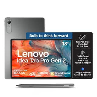 Lenovo Idea Tab Pro Gen 2 with Pen Plus | 13" Display, 3.5K Resolution, 144Hz Refresh | 8GB, 256GB | Snapdragon 8s Gen 4 | 10200mAh | 4 JBL Speakers| USB 3.0 with DP-Out | Wi-Fi 7 | Luna Grey