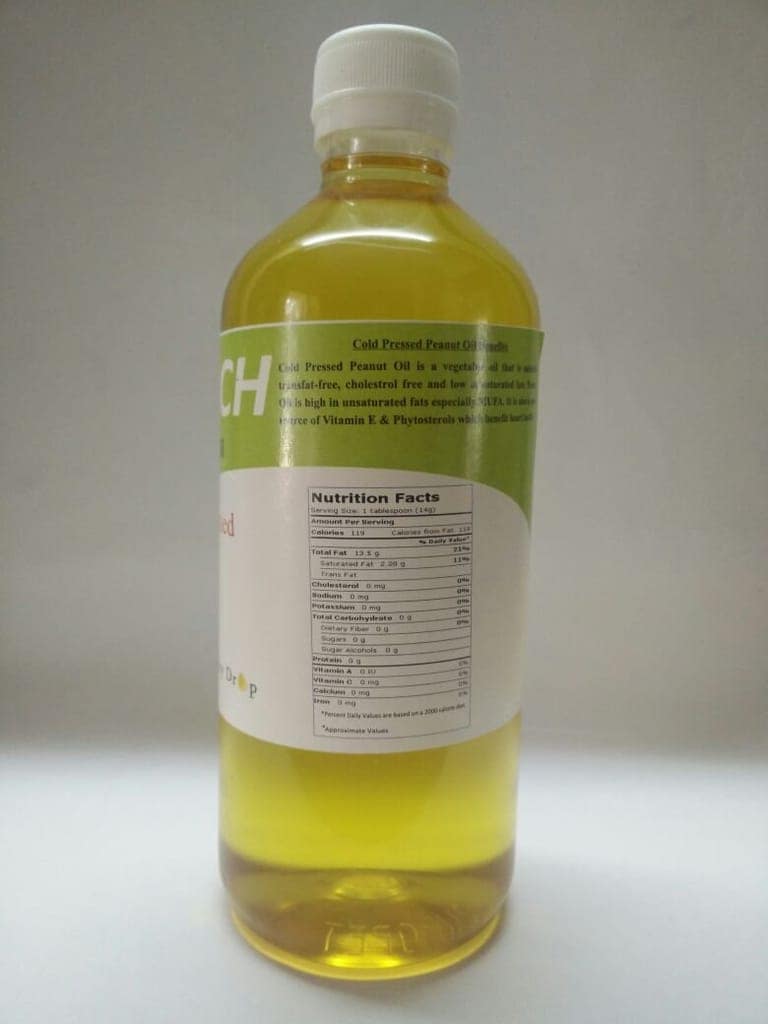 SWACH Cold Pressed Ground Nut Oil, 500 ml view 2
