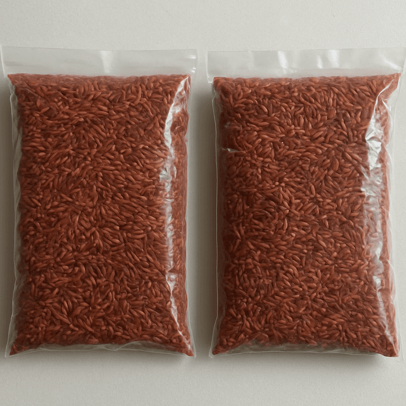 Meena Bazaar's organic red rice view 2